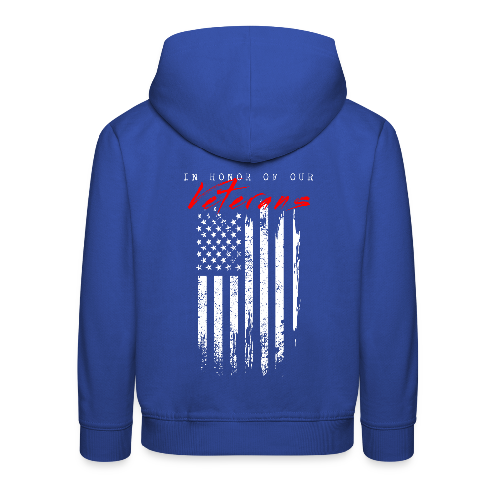 GU 'In Honor of Veterans' Youth Premium Hoodie - royal blue