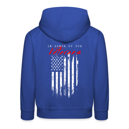 GU 'In Honor of Veterans' Youth Premium Hoodie - royal blue