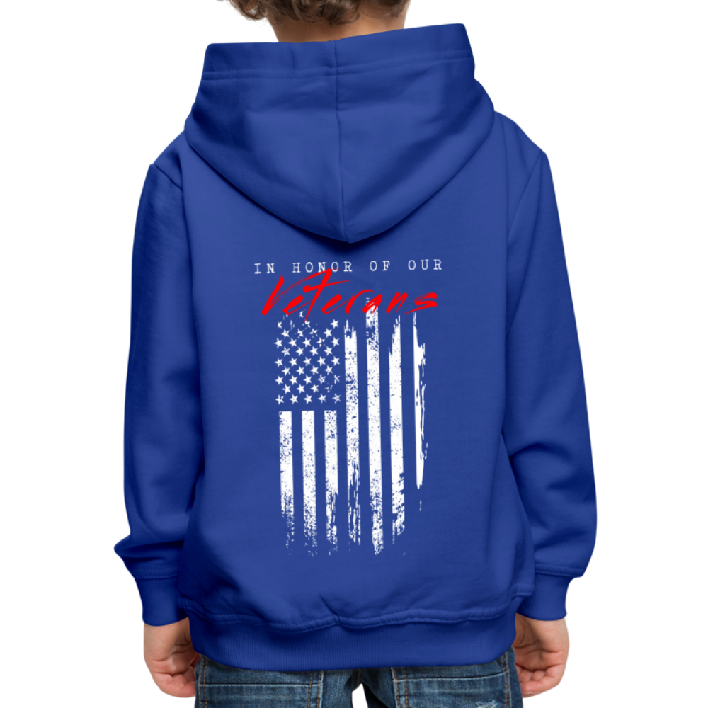 GU 'In Honor of Veterans' Youth Premium Hoodie - royal blue