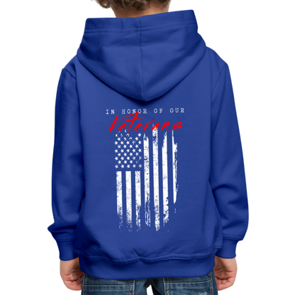 GU 'In Honor of Veterans' Youth Premium Hoodie - royal blue