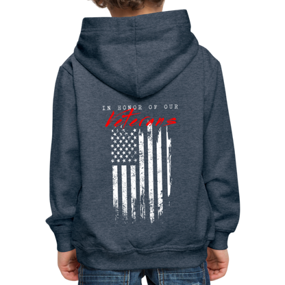 GU 'In Honor of Veterans' Youth Premium Hoodie - heather denim