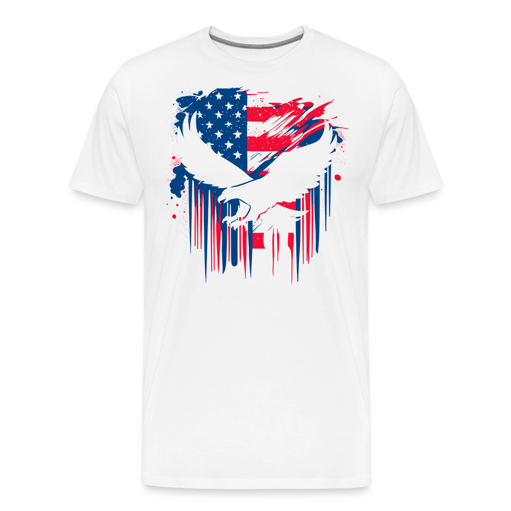 GU 'Eagle' - Colored Unisex Premium T-Shirt - white