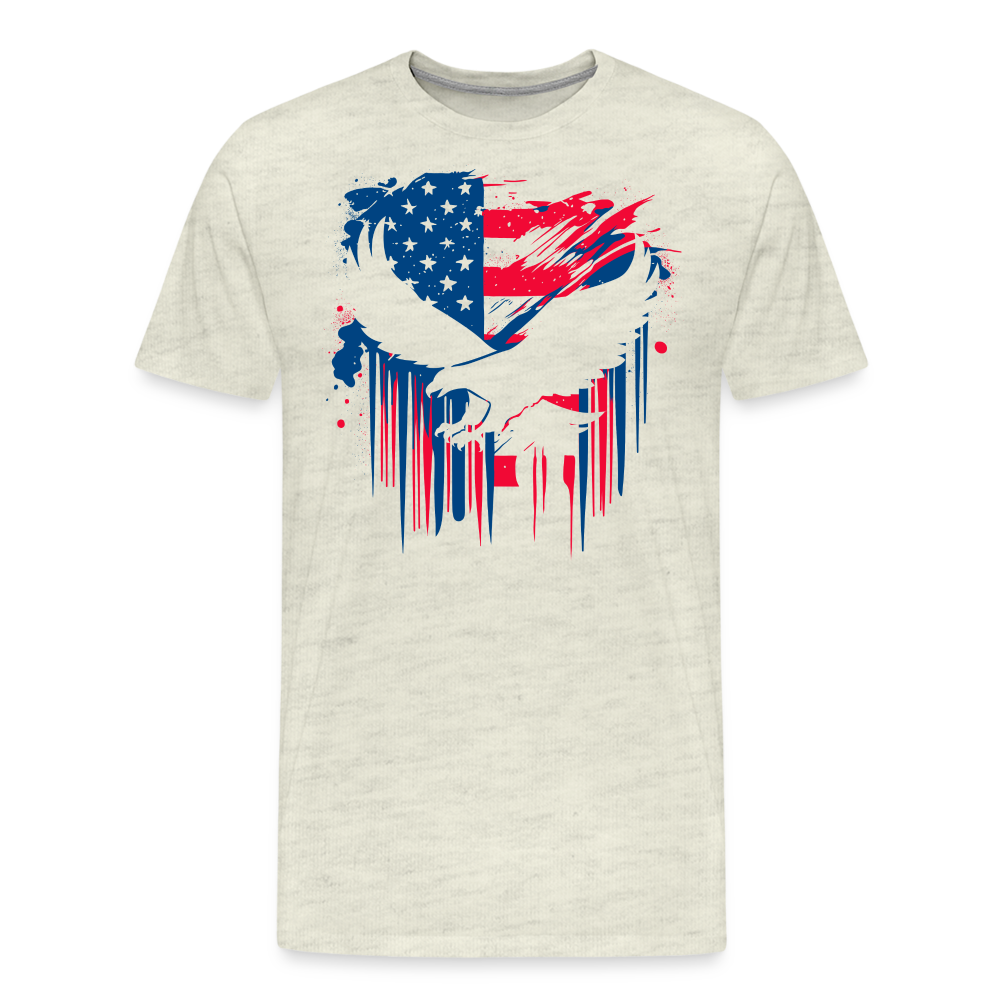 GU 'Eagle' - Colored Unisex Premium T-Shirt - heather oatmeal