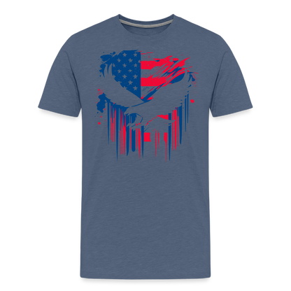 GU 'Eagle' - Colored Unisex Premium T-Shirt - heather blue