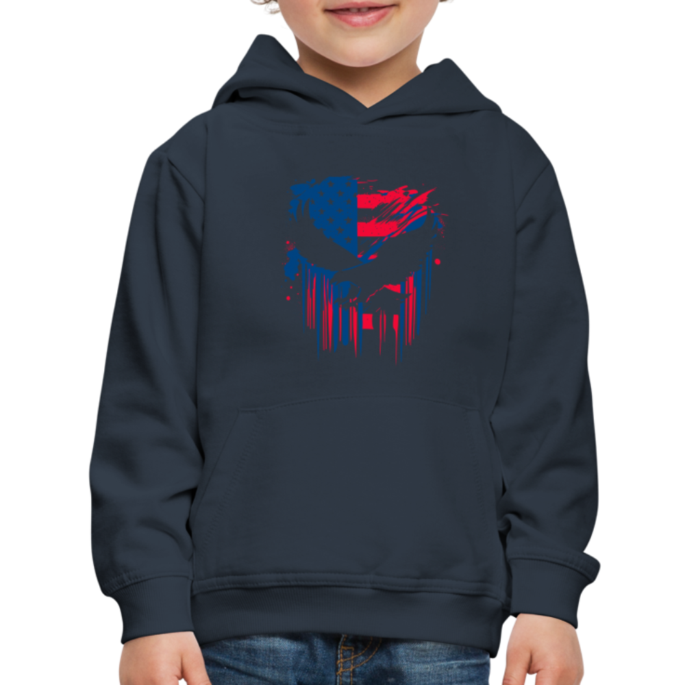 GU 'Eagle' - Colored Youth Premium Hoodie - navy