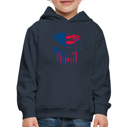 GU 'Eagle' - Colored Youth Premium Hoodie - navy