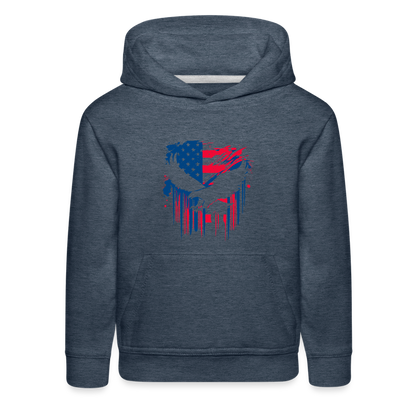 GU 'Eagle' - Colored Youth Premium Hoodie - heather denim