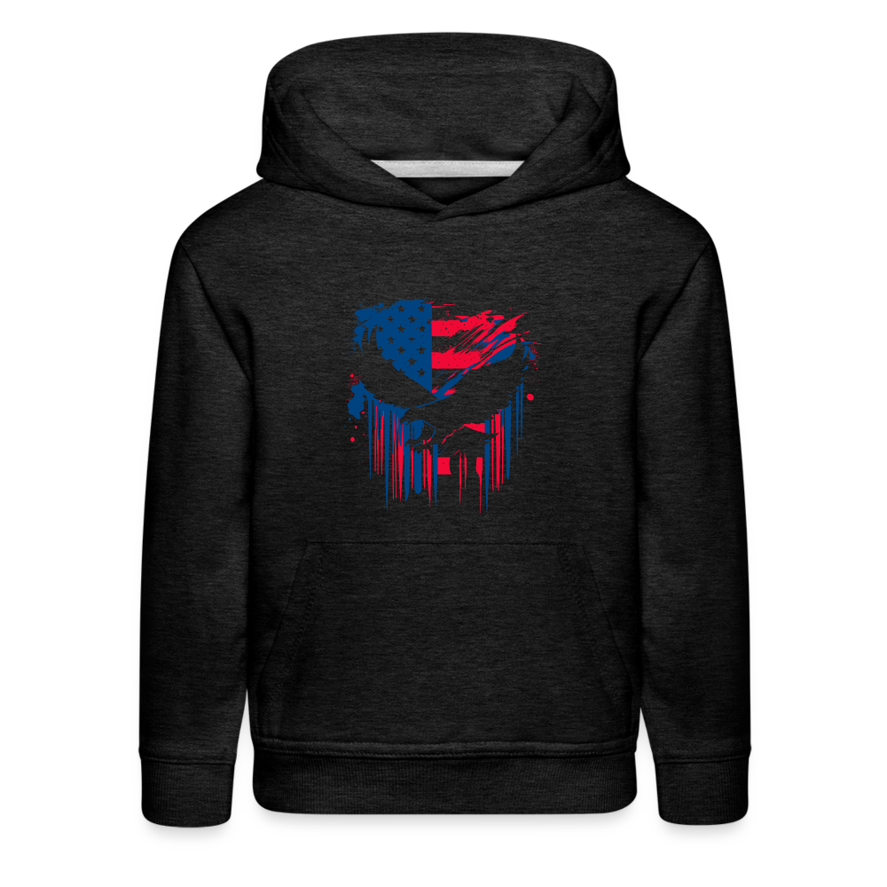 GU 'Eagle' - Colored Youth Premium Hoodie - charcoal grey