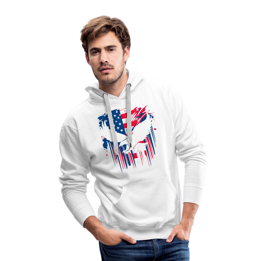 GU 'Eagle' - Colored Unisex Premium Hoodie - white