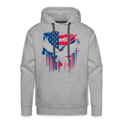 GU 'Eagle' - Colored Unisex Premium Hoodie - heather grey