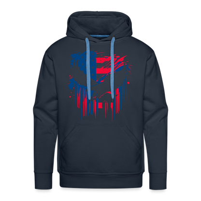 GU 'Eagle' - Colored Unisex Premium Hoodie - navy