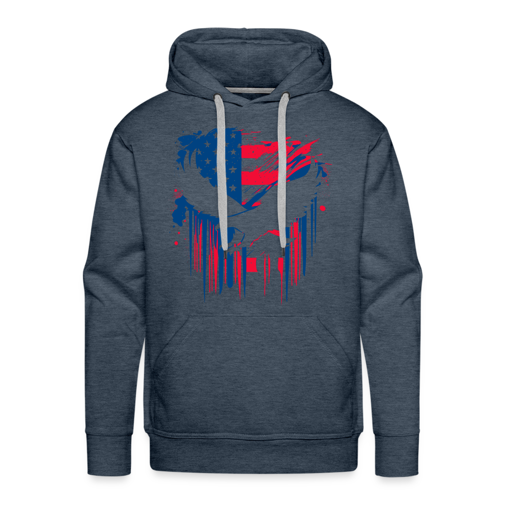 GU 'Eagle' - Colored Unisex Premium Hoodie - heather denim