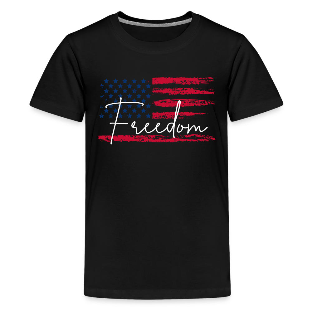 GU 'Freedom' Youth Premium T-Shirt - black