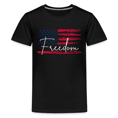 GU 'Freedom' Youth Premium T-Shirt - black