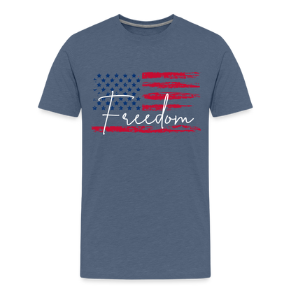 GU 'Freedom' Youth Premium T-Shirt - heather blue