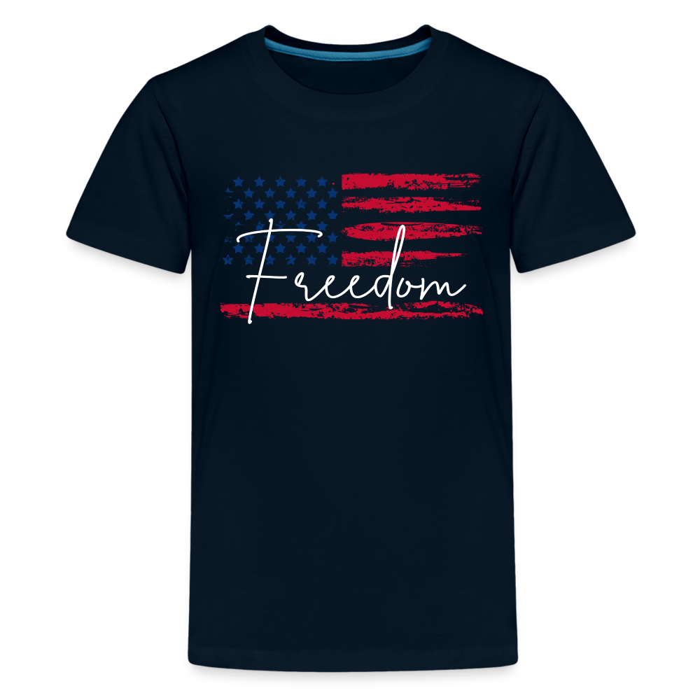 GU 'Freedom' Youth Premium T-Shirt - deep navy