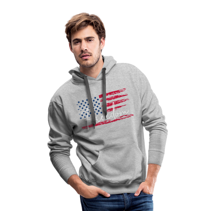 GU 'Freedom' Unisex Premium Hoodie - heather grey