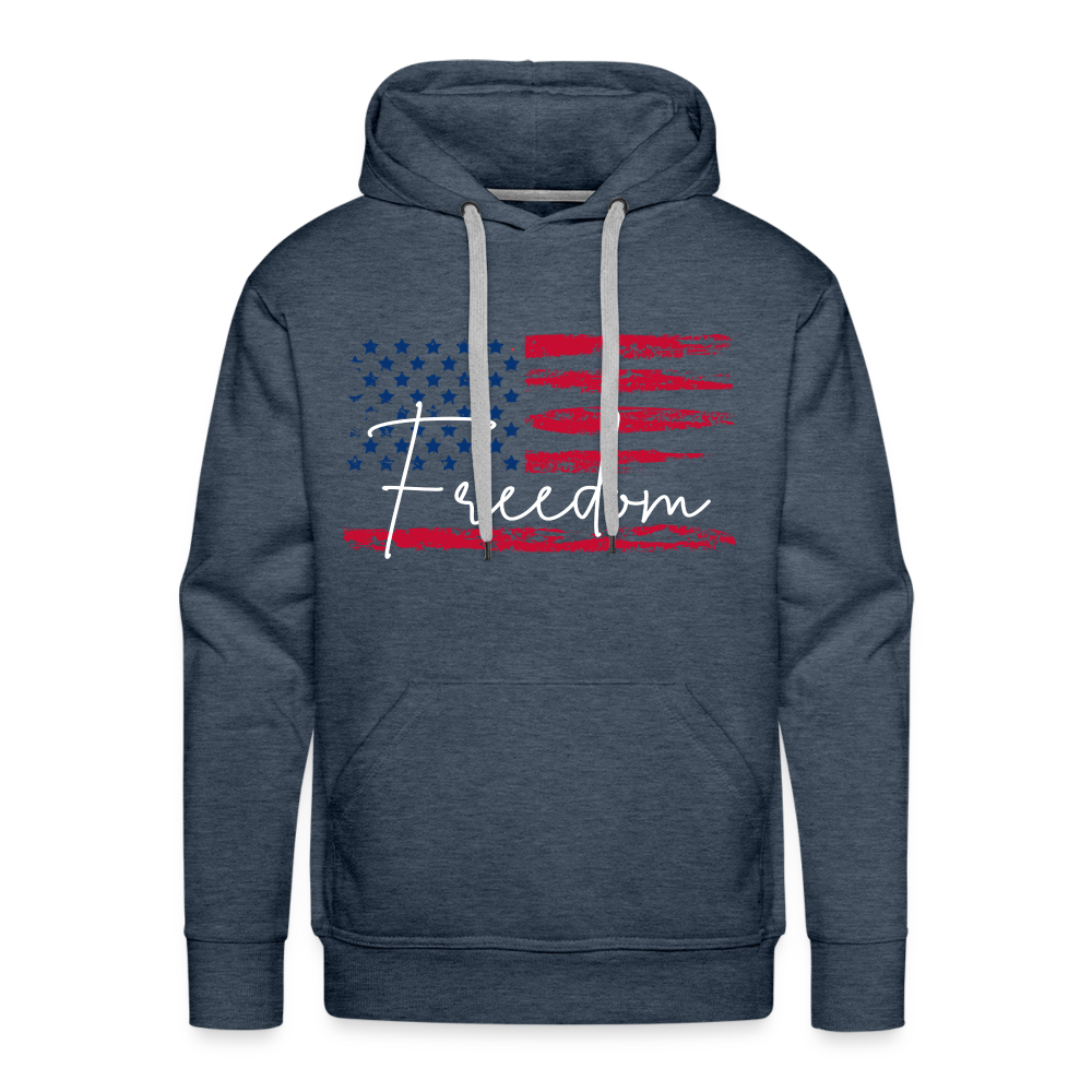 GU 'Freedom' Unisex Premium Hoodie - heather denim