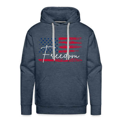 GU 'Freedom' Unisex Premium Hoodie - heather denim