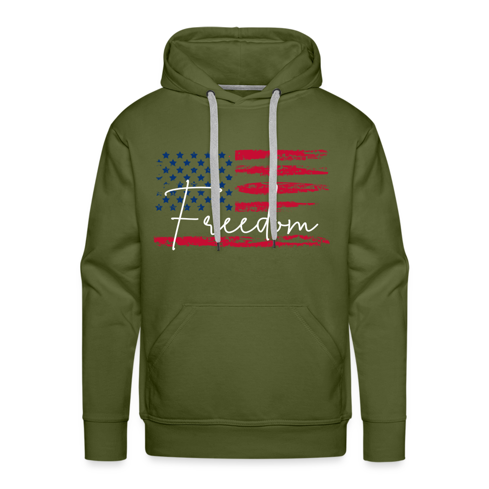 GU 'Freedom' Unisex Premium Hoodie - olive green