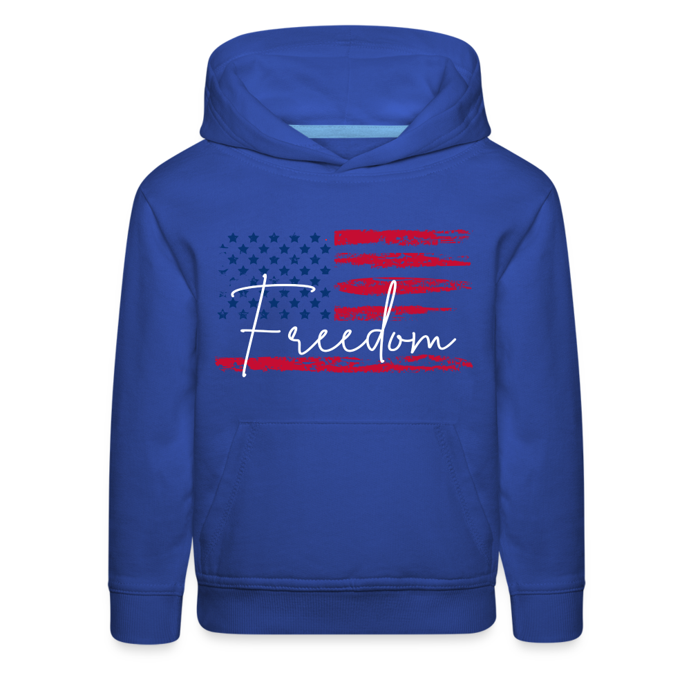 GU 'Freedom' Youth Premium Hoodie - royal blue