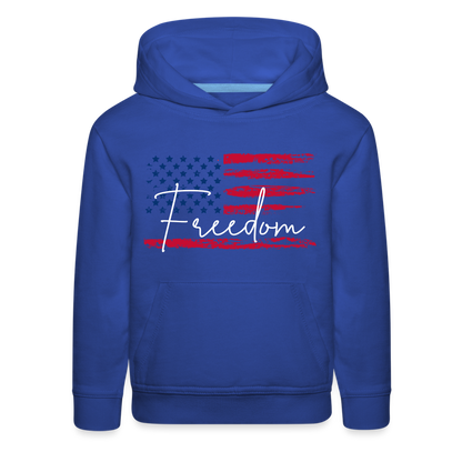 GU 'Freedom' Youth Premium Hoodie - royal blue