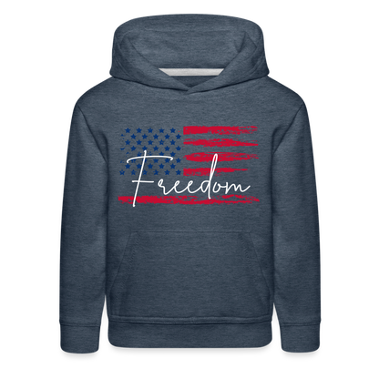 GU 'Freedom' Youth Premium Hoodie - heather denim