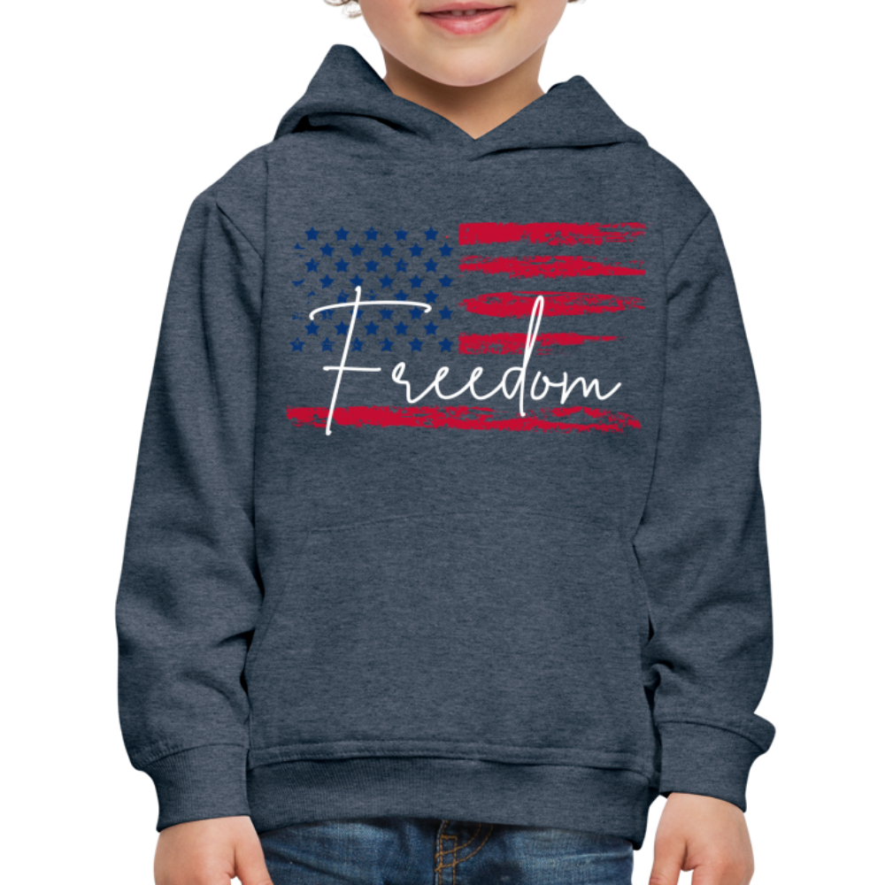 GU 'Freedom' Youth Premium Hoodie - heather denim