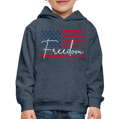 GU 'Freedom' Youth Premium Hoodie - heather denim