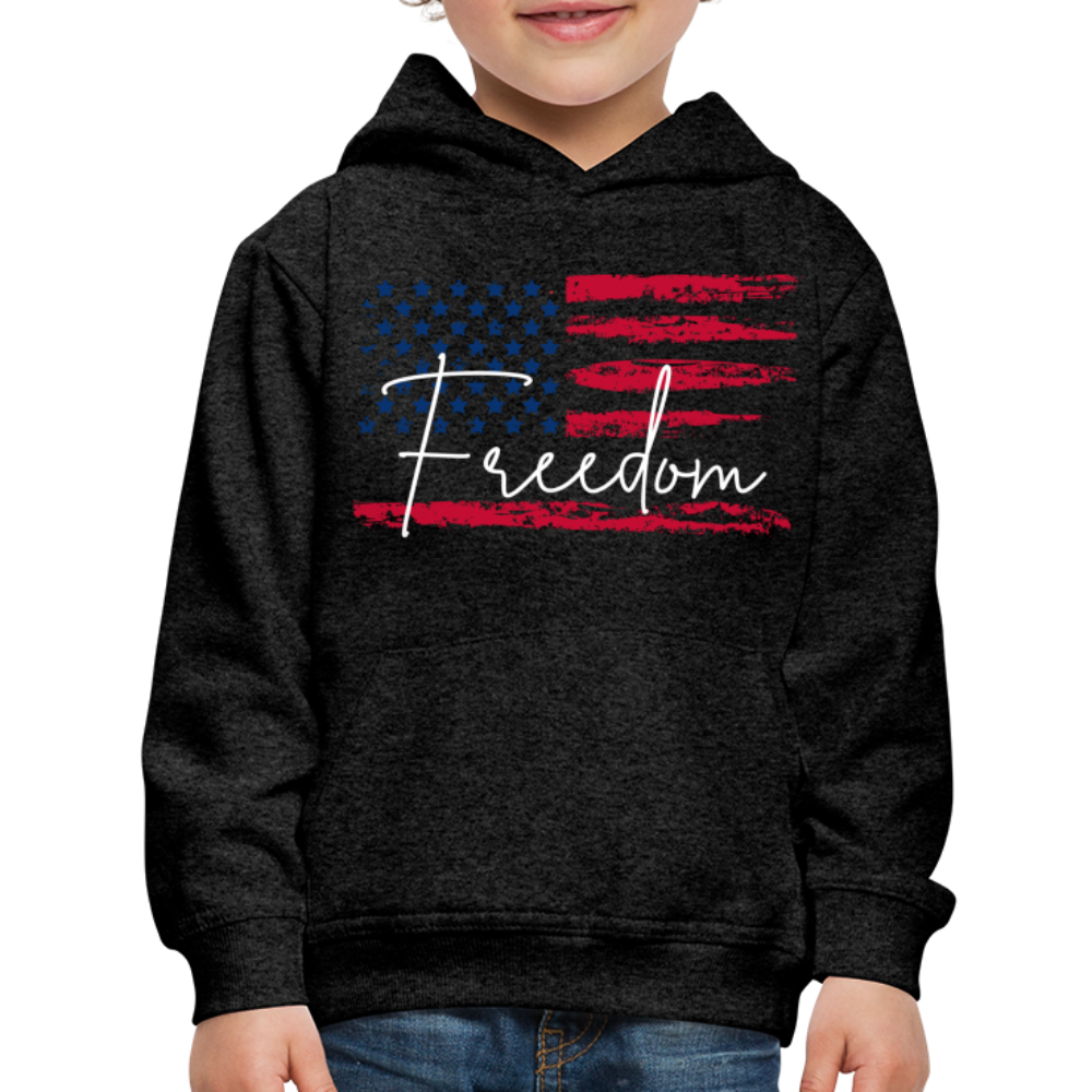 GU 'Freedom' Youth Premium Hoodie - charcoal grey