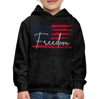 GU 'Freedom' Youth Premium Hoodie - charcoal grey