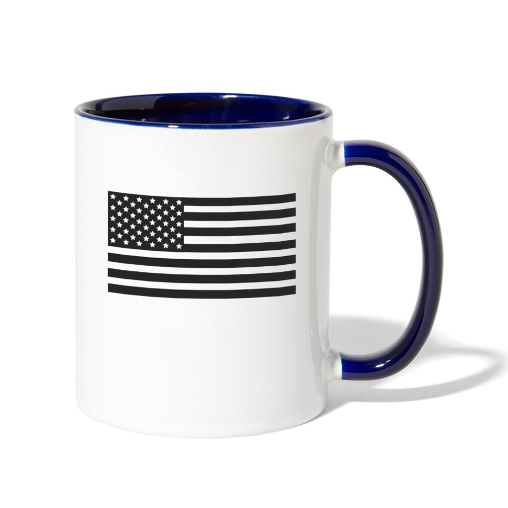 LEM0N Contrast Coffee Mug - white/cobalt blue