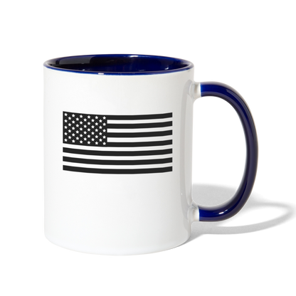 LEM0N Contrast Coffee Mug - white/cobalt blue