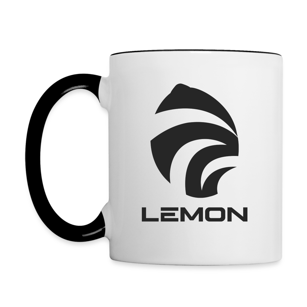 LEM0N Contrast Coffee Mug - white/black