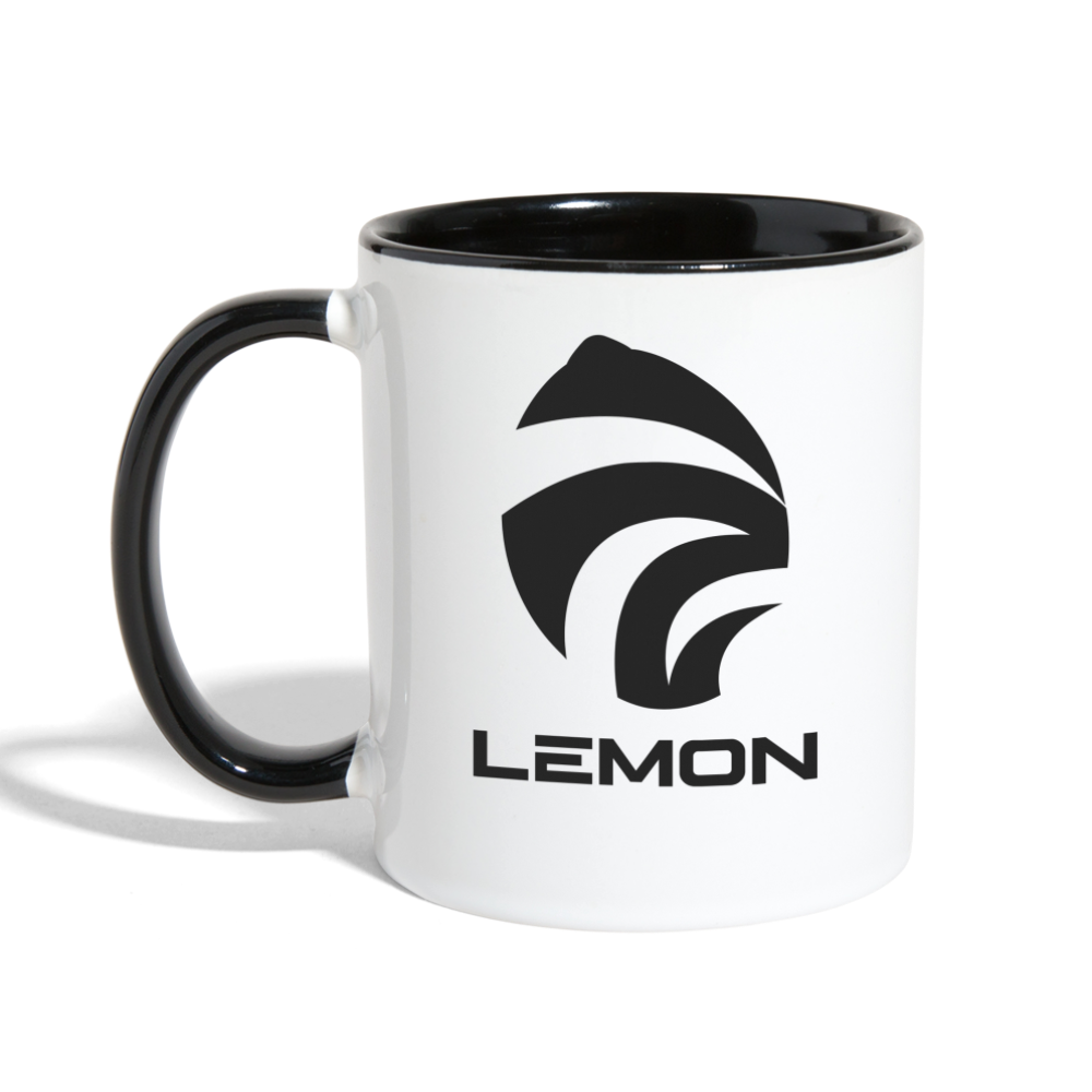 LEM0N Contrast Coffee Mug - white/black