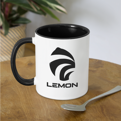 LEM0N Contrast Coffee Mug - white/black