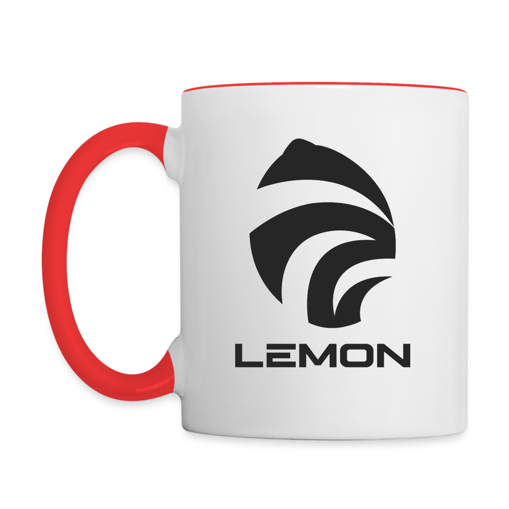 LEM0N Contrast Coffee Mug - white/red