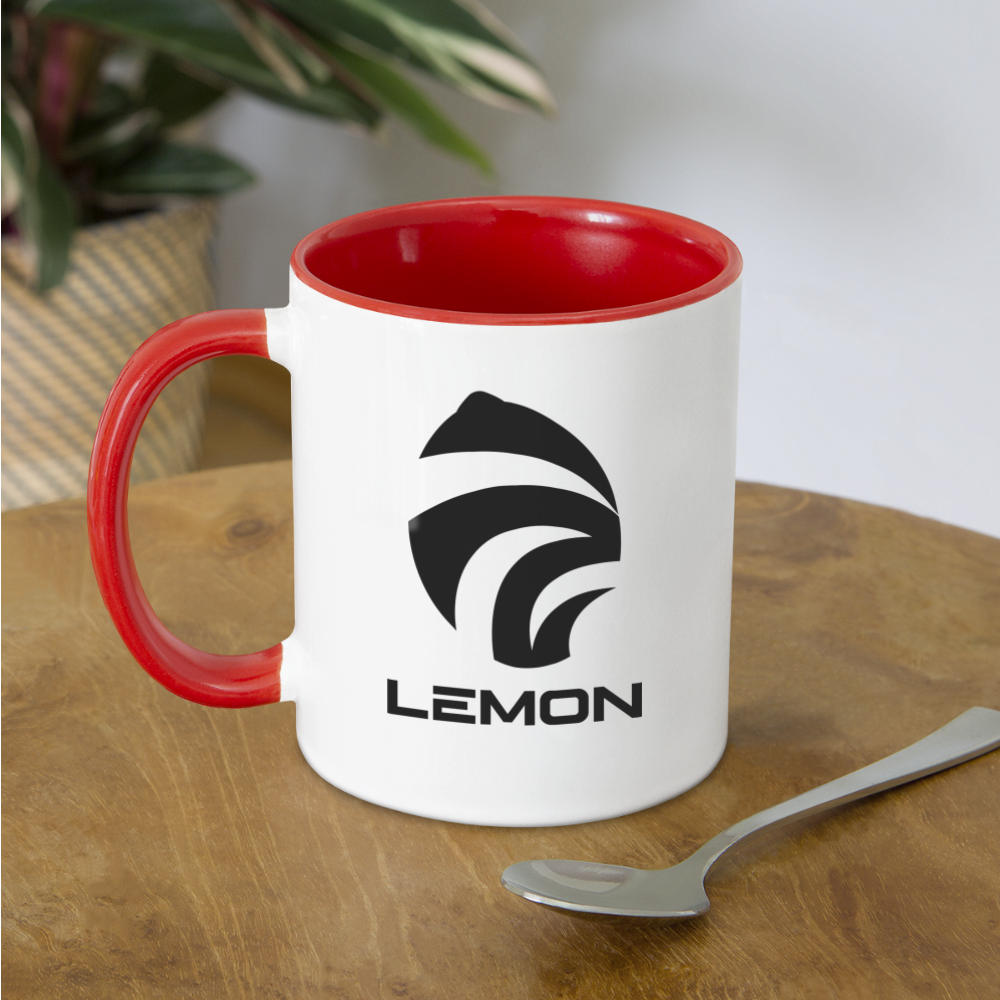 LEM0N Contrast Coffee Mug - white/red