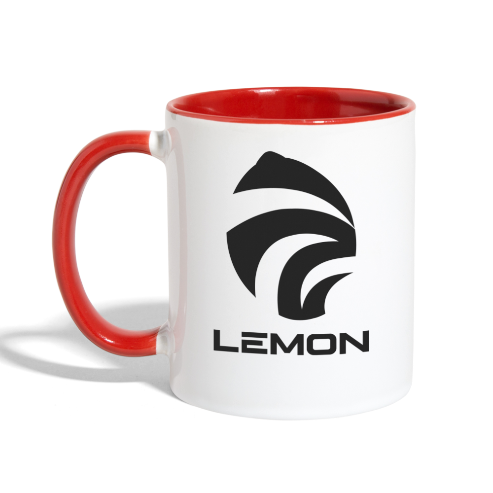 LEM0N Contrast Coffee Mug - white/red