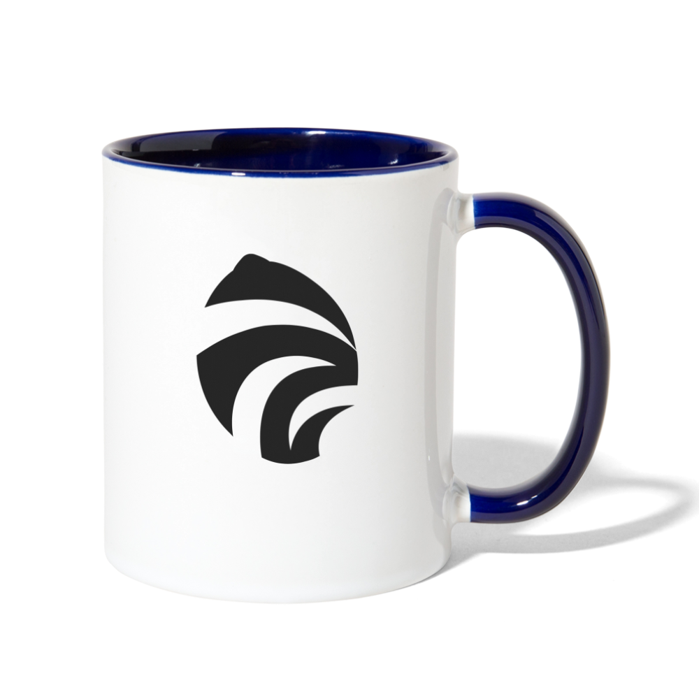 LEM0N Contrast Coffee Mug - white/cobalt blue