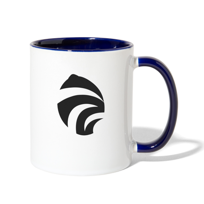 LEM0N Contrast Coffee Mug - white/cobalt blue