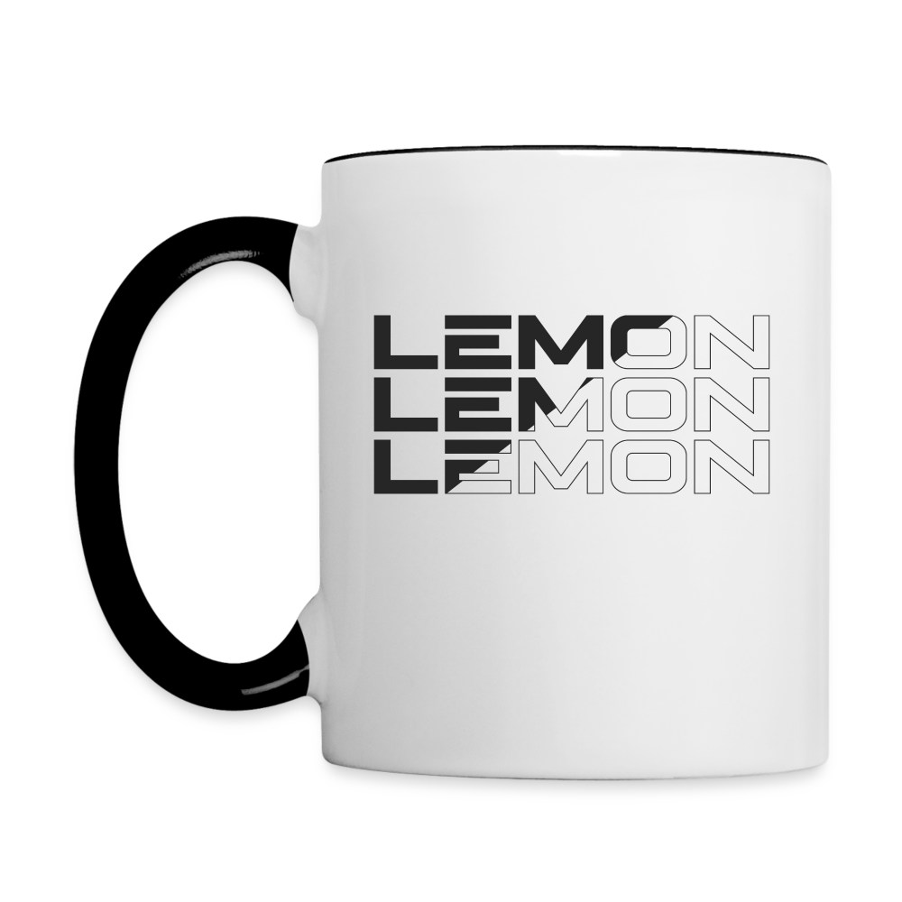 LEM0N Contrast Coffee Mug - white/black