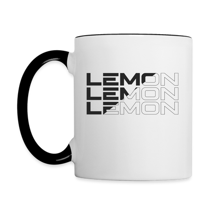 LEM0N Contrast Coffee Mug - white/black