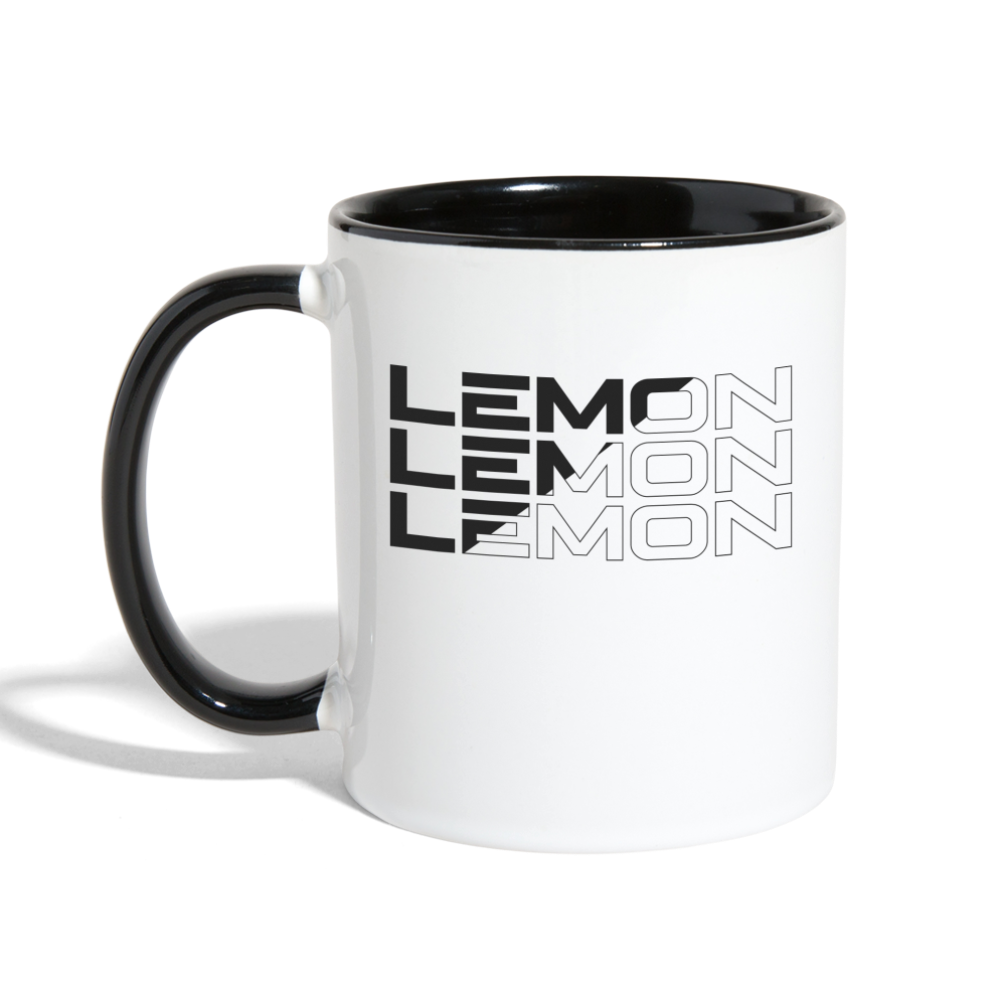 LEM0N Contrast Coffee Mug - white/black