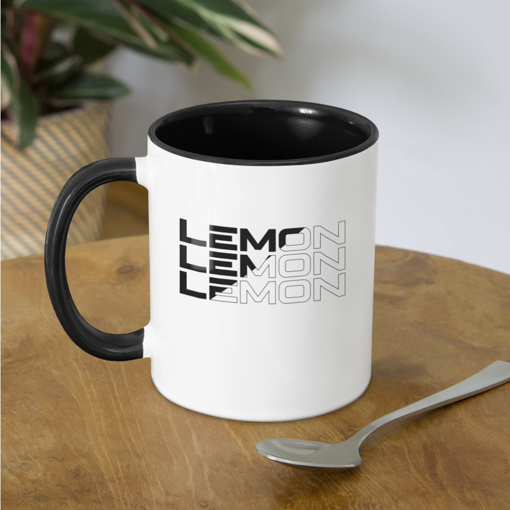 LEM0N Contrast Coffee Mug - white/black