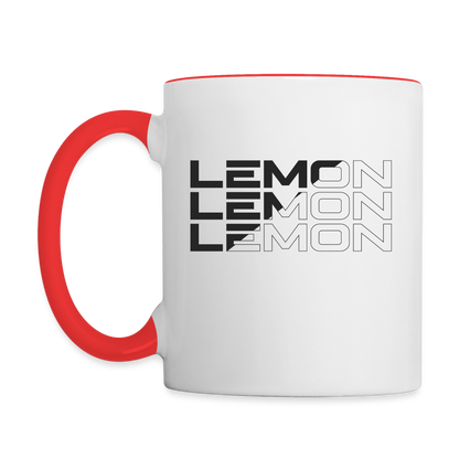 LEM0N Contrast Coffee Mug - white/red