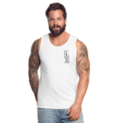 LEM0N Men’s Premium Tank - white