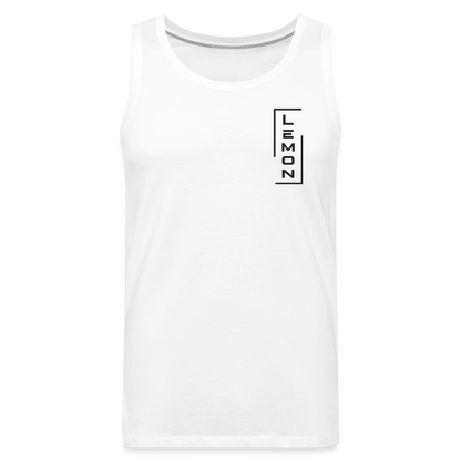 LEM0N Men’s Premium Tank - white