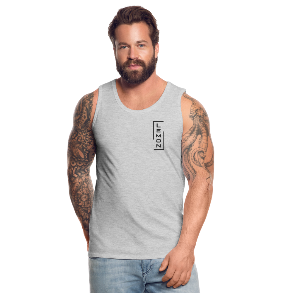 LEM0N Men’s Premium Tank - heather gray