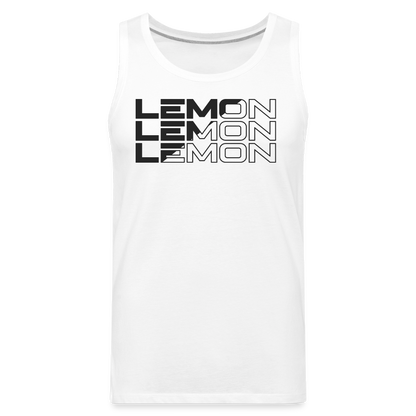 LEM0N Men’s Premium Tank - white